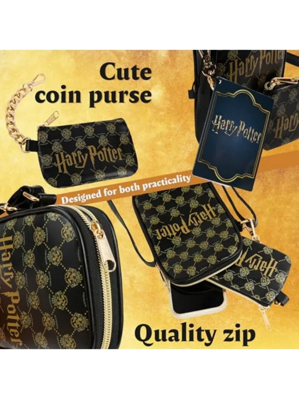 Girls Harry Potter Crossbody Purse & Coin Purse Set